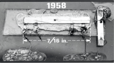 The first integrated circuit in 1958