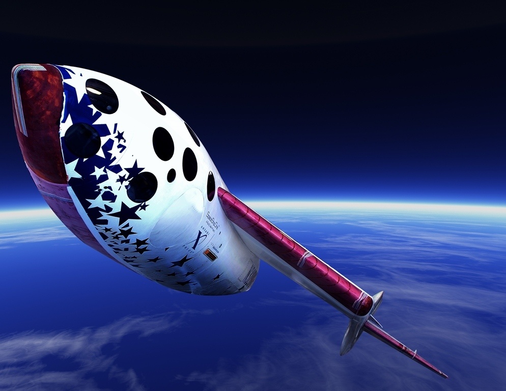 RS4161_Ansari_Good_Shots_SpaceShipOne_in_space_rendering
