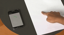 Interact with Smartphones & Smartwatches by Gesturing on Any Surface