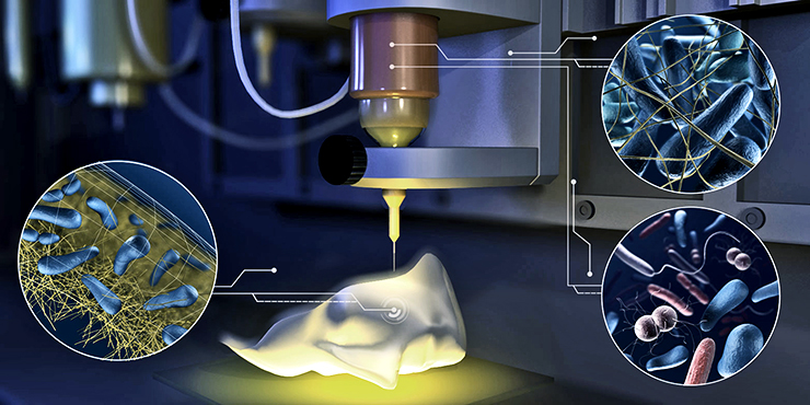 3D PRINTER USES INK MADE FROM LIVE BACTERIA