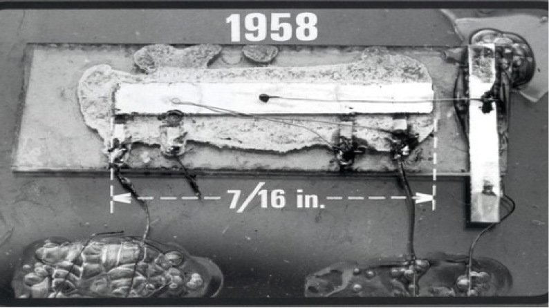 The first integrated circuit in 1958