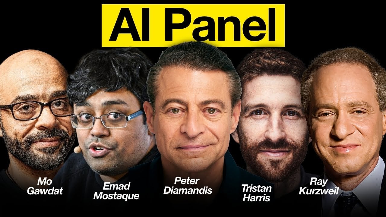EP #96&nbsp;AI Panel Discussion W/ Emad Mostaque, Ray Kurzweil, Mo Gawdat & Tristan Harris