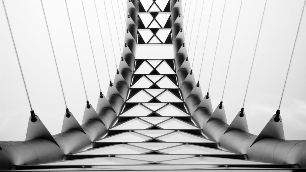 vertical bridge cables