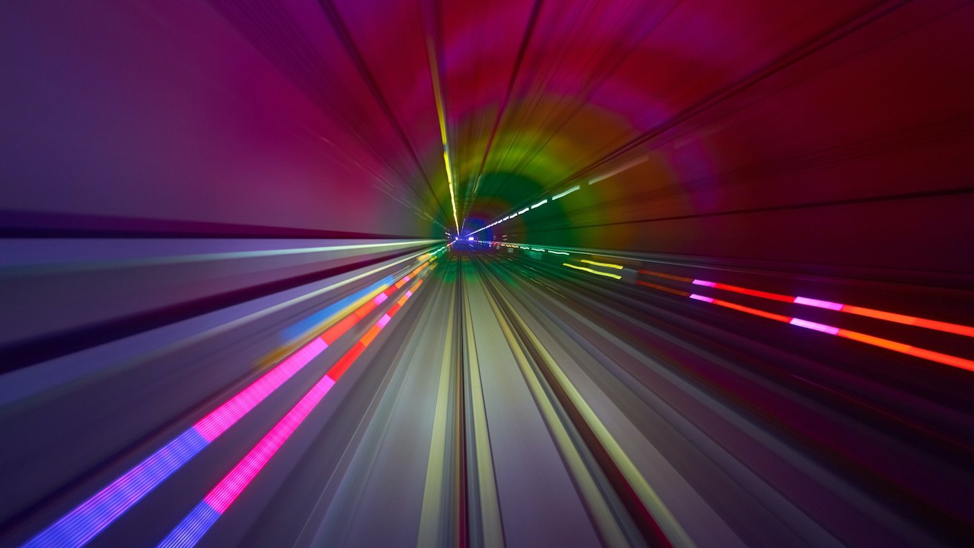 colorful lines time lapse lights speed